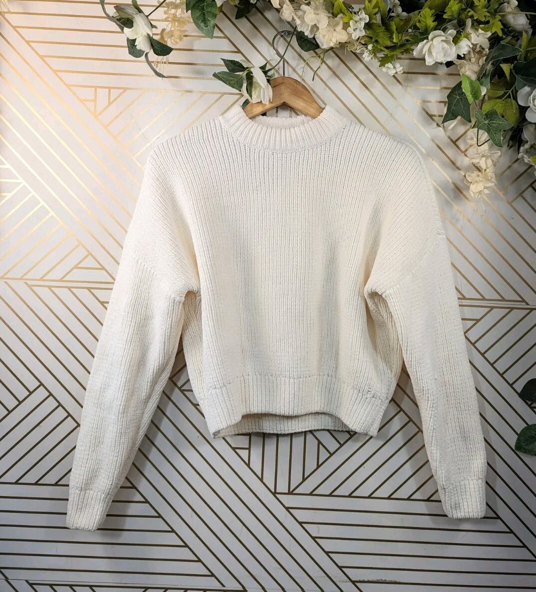 Abercrombie Fitch Women's Soft A&F Collection Knit Sweater White Size XS