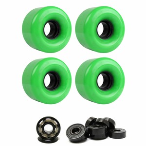 LONGBOARD CRUISER WHEELS 62mm x 40mm 83A 362C Green CERAMIC BEARINGS - Click1Get2 Black Friday