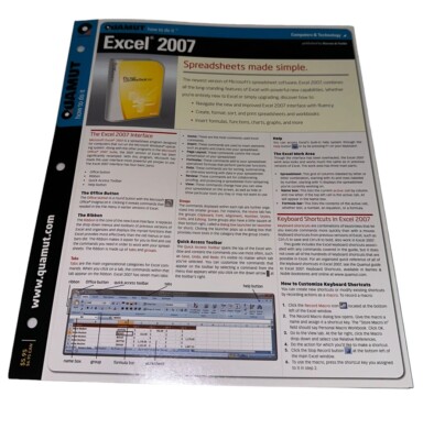Excel 2007: How to do it (Quamut), Quamut Brochure How To Fold Out