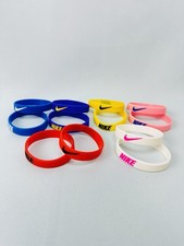 100 Pcs of Nike Silicone Wristband Bracelets Mixed Colors/pick Colors You Want