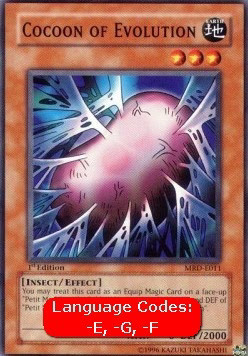 YuGiOh Cocoon of Evolution (V.1) MRD-EN011 Common Englisch Excellent unl.