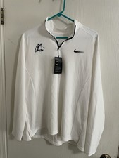 Nike Dri-Fit White Quarter Zip Sweater Size XL