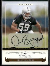 Darnell Bing 2006 Donruss Playoff Rookie Card Auto /999