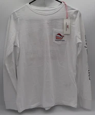 Vineyard Vines Women's Santa Whale Long Sleeve Tee Size X-Small XS Regular NWT