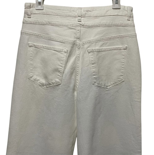 Pantalones de mezclilla cortos de pierna ancha con marco Le Palazzo blancos talla 29 nuevos sin etiquetas - Imagen 6 de 10