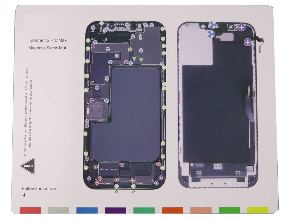 【修理品】Apple iPhone 12 Pro Max 256GB Magnetic Screw Mat For iPhone 12 Pro Max - Disassembly Guide | eBay
