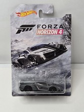 2019 HOT WHEELS 1:64 HW FORZA HORIZON 4 SERIES 5/6 GRAY LAMBORGHINI VENENO