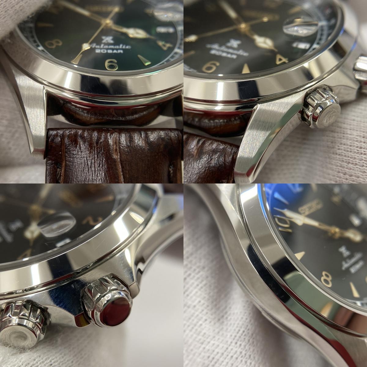 SEIKO PROSPEX Alpinist Limited model SBDC091 Green Brown Wrist Watch Pre-owned image 4