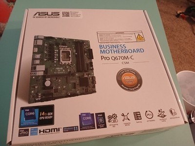 ASUS Pro Q670M-C MicroATX Motherboard Intel LGA1700 HDMI Business Features
