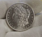1879 S US Morgan Silver Dollar $1 AU (Cleaned)