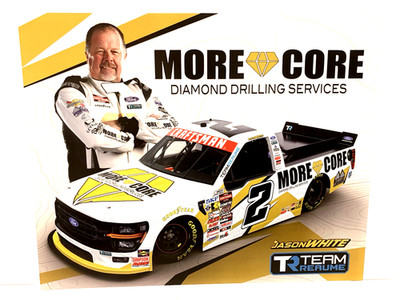 2026 JASON WHITE MORE CORE #2 REAUME BROS NASCAR TRUCK POSTCARD @DAYTONA