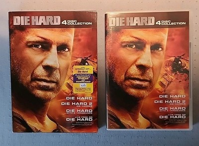 Die Hard 4-Disc Collection DVD Set Pre-Owned W/ Slipcover Bruce Willis