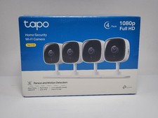 TP-Link Tapo C100 1080P Indoor Security Camera   Baby  Pet Monitor, 4-Pack