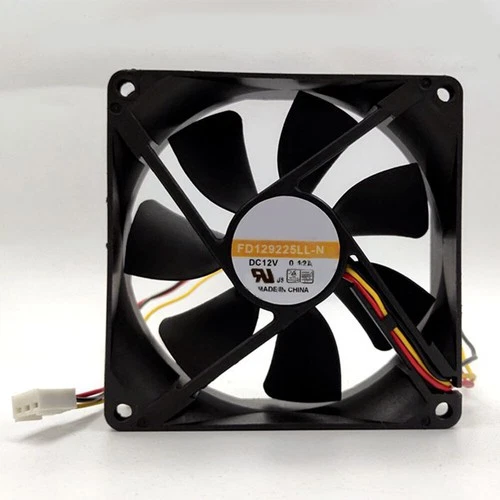 12V 0.12A 90x90x25mm FD129225LLN FD129225LL-N 3-Wire Cooling Fan