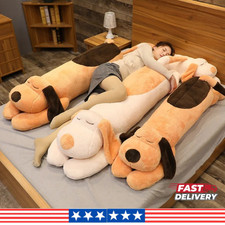 Cuscino peluche cane morbido gigante lungo peluche compagno di sonno regalo