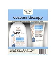 2 Pack Aveeno Baby Eczema Therapy Moisturizing Cream 7.3 fl. oz  12 fl. oz Each
