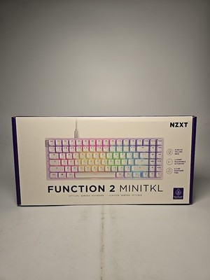 NZXT Function 2 MiniTKL Compact Tenkeyless Optical Gaming Keyboard White