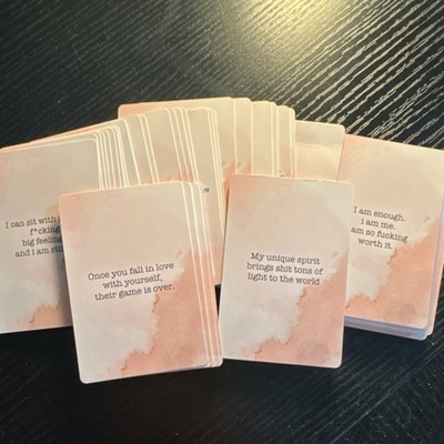 Self Confidence Affirmation Cards  Motivational Positive Mindset Personal Growth