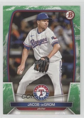 2023 Bowman Green Pattern /99 Jacob deGrom #54 c3c