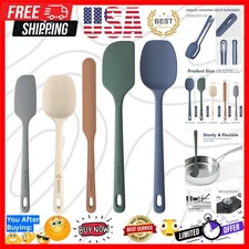 5 Pieces Silicone Spatula Set, Food Grade Rubber Spatula, Upgrade Strong Hand...