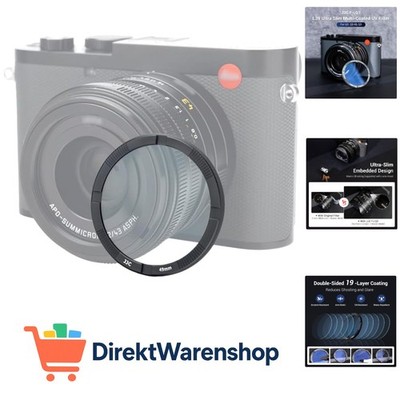 UV Filter für Leica Q2 Q3 43 Q3, Ultra Slim 19 Schichten Multi-Coating Mehrfa...