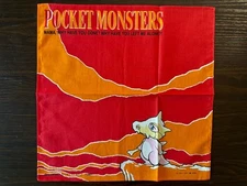 Vintage Rare Pokemon Cubone Fire Handkerchief Bandana 1997 Fire Red