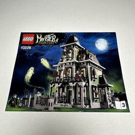 Lego Monster Fighters Haunted House 10228 Instruction Manuals Only - Set Of 3