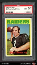 1972 Topps #169 Daryle Lamonica Raiders Notre Dame PSA 8 - NM/MT