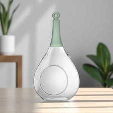 Windlicht Glaskugel mundgeblasen handbemalt grün Hängedeko Teelicht Boho T-kl