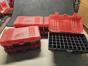 Plano 50 Round Ammo Case 45 40 10mm Ammunition Box Lot of 8