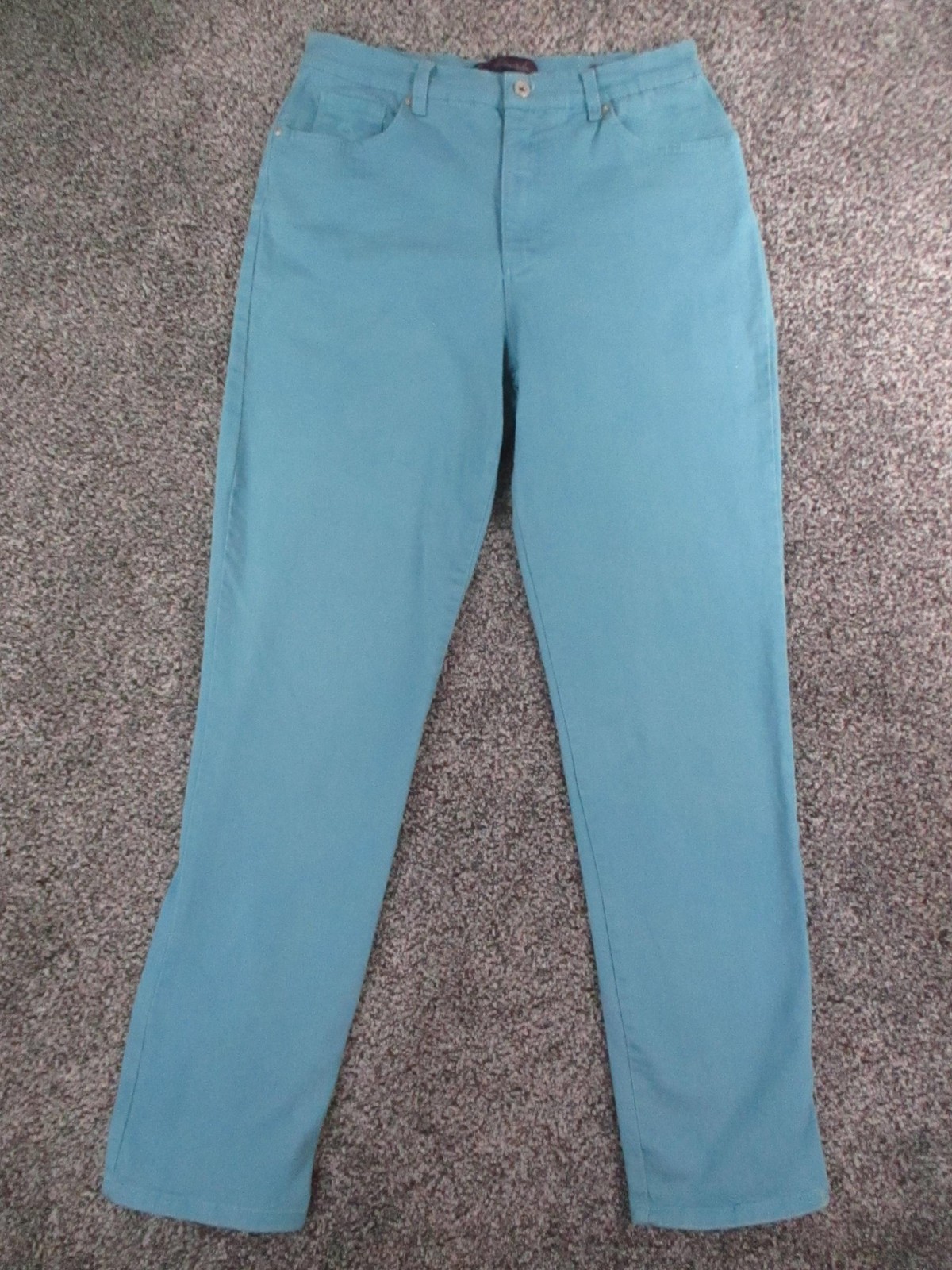 Womens 12l Teal High Rise Tapered Stretch 30x31