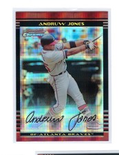 2002 Bowman Chrome - Andruw Jones #32 X-Fractor 229/250