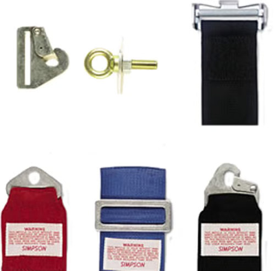 #ad #ad Simpson Racing 31019B Slide Bar Adjuster Brackets 3 Bar for 3quot; Belts Pair $7.40