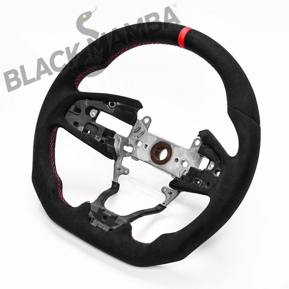 Full Alcantara Customized Sport Steering Wheel for Audi A4 A5 Quattro 2004-2012 - Image 4 of 4