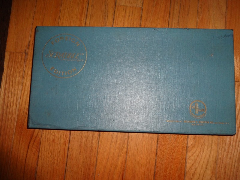 VINTAGE Scrabble Foreign Edition French Selchow & Righter 1954 Complete