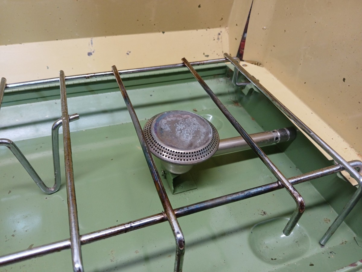 Vintage Primus Streamliner 2 Burner Propane Camp Stove WORKING w