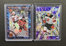 2023-24 UD SPx Hockey Timo Meier Starscape Shadow Box SP (Bonus Card)