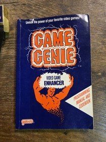 Vintage Nintendo Nes Game Genie Gold Video Game Enhancer + Box + Manual Booklet