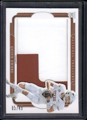 2025 National Treasures Collegiate #RS-QES Quinn Ewers Rookie Silver #/49