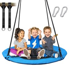 700lb 40" Tree Swing Saucer Flying Swing for Kids with Adjustable Hanging Straps