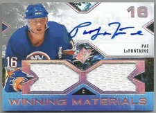 2021-22 Upper Deck SPx Winning Materials Auto PAT LaFONTAINE WM-PL /50 Islanders