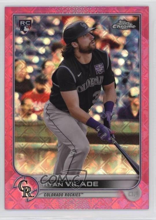 2022 Topps Chrome Logofractor Edition Pink Refractor 55/199 Ryan Vilade #63 5w7