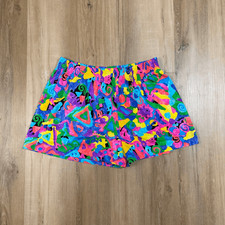 Vintage OP Ocean Pacific Neon Abstract Surf Shorts Sz 9 Dopamine Beachcore 90s