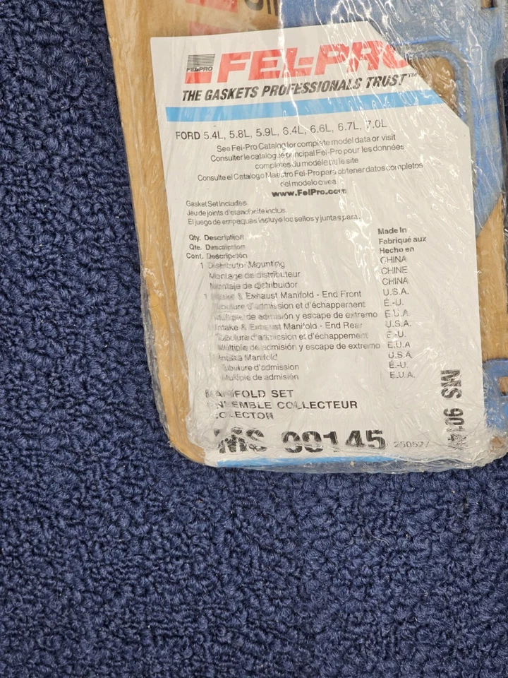 Fel-Pro MS 90145 Intake Manifold Gasket Lower for Truck F150 F250 F350 F-500 - Image 3 of 4