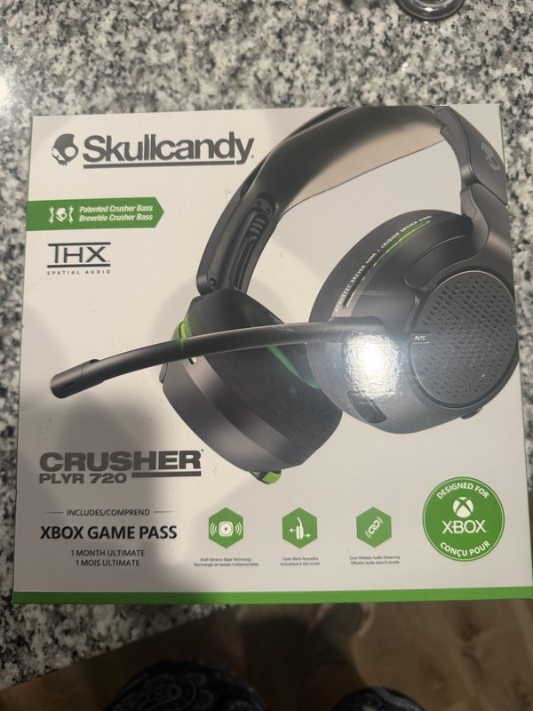 Skullcandy Crusher PLYR 720 Wireless Gaming Headset Compatible with Xbox