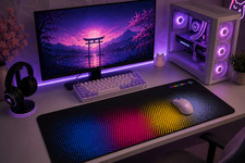 XL RGB Color Dot Gaming Mouse Pad 35.5" x 15.5" Extended Desk Mat
