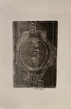 DOMINIQUE GAUTIER (1951-2018) BEAUTIFUL ETCHING ABSTRACT COMPOSITION 1990 (14)