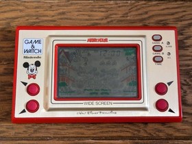 NINTENDO GAME & And Watch Mickey Mouse w/ BOX & Manual Booklet 1981 JAPAN