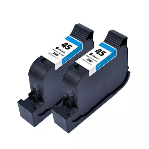 5PK HP 45 Black Ink Cartridges Non-OEM for Color Copier & Designjet Printers - Picture 12 of 13