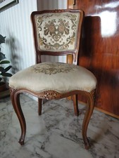 4 sedie anni '50 stile Luigi Filippo in Noce